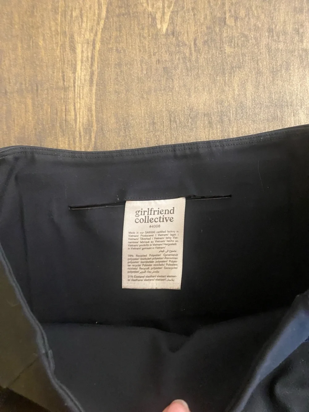 Girlfriend Collective Black 7/8 Leggings